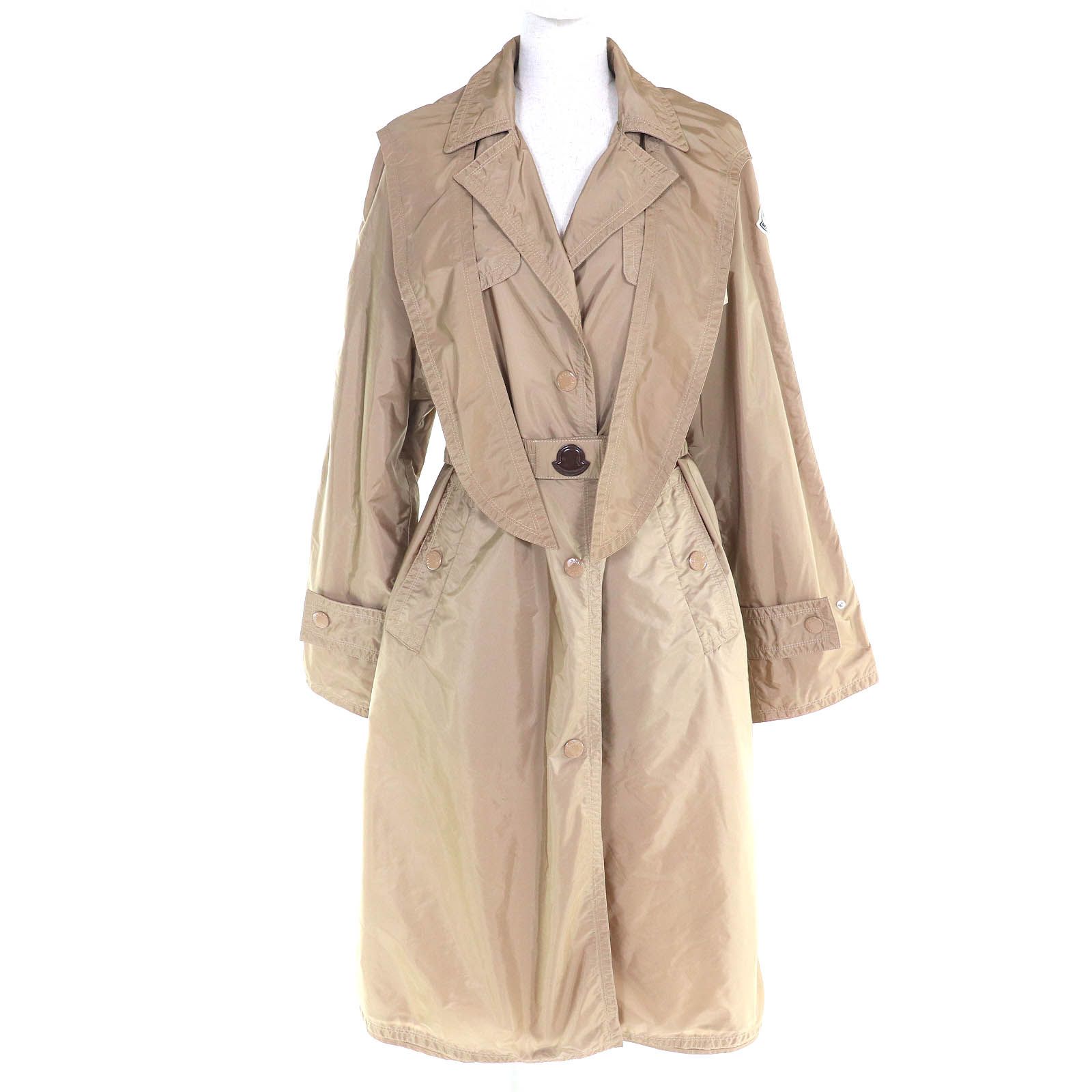 極美品△MONCLER モンクレール 20C P62686 VANILLE ロゴワッペン