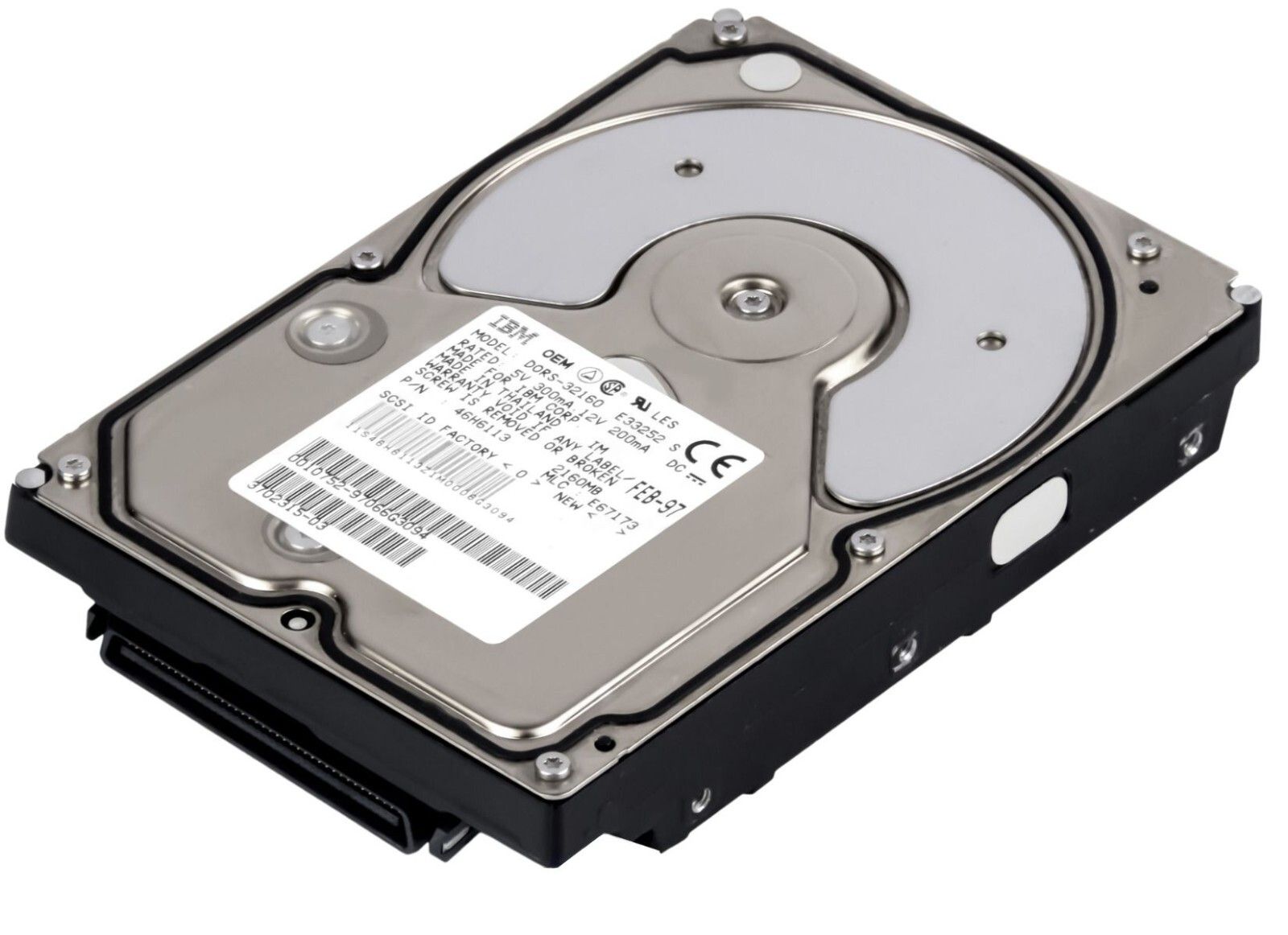 3年保証 Hard Drive SUN 3702315-03 DORS-32160 2.1 GB 5400 RPM 80-pin SCSI U 160 3.5 Inch