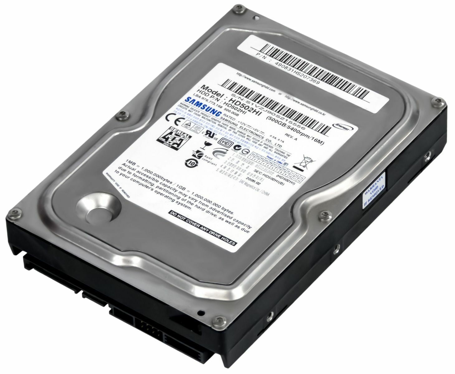 3年保証 SAMSUNG SpinPoint F 2 HD 502 HI 500 GB 5.4 K 16 MB SATA II 3.5