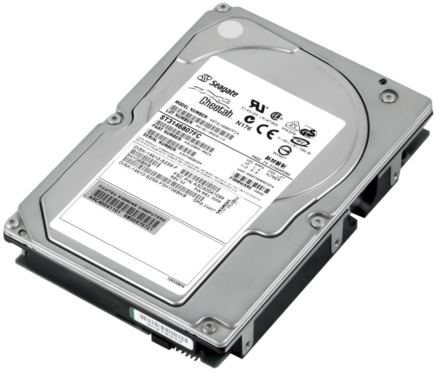 3年保証 Hard Drive Fujitsu 146 GB 10 K 8 MB FC 3.5