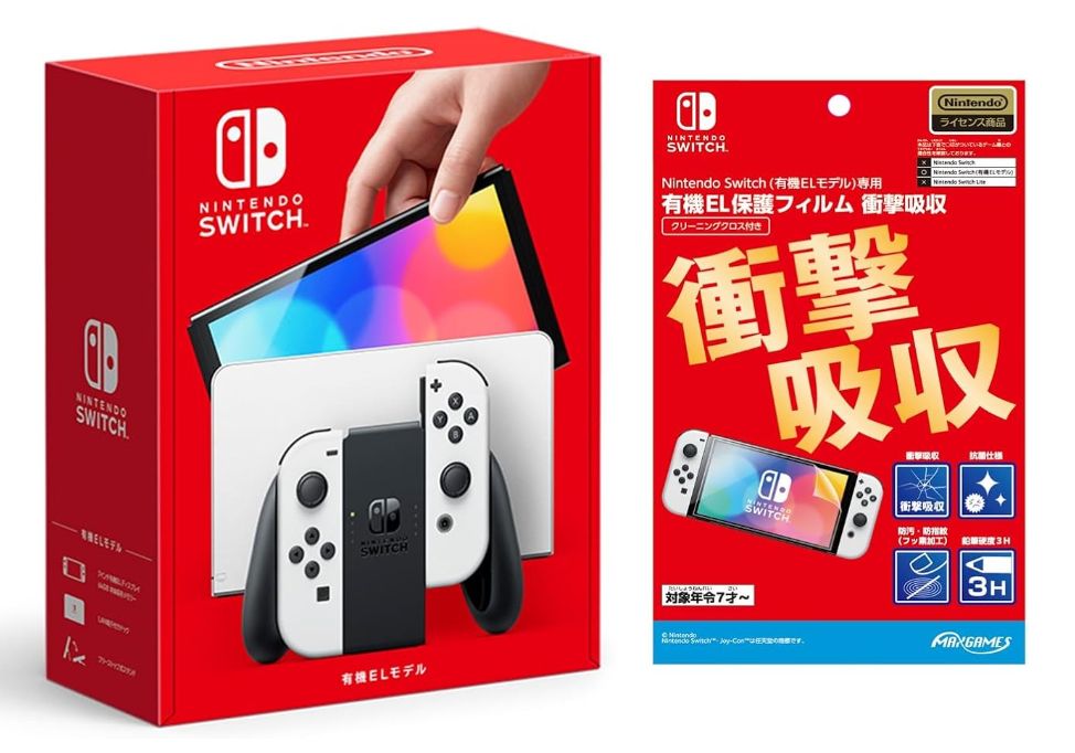Nintendo Switch 有機EL ホワイト 保護フィルム付き