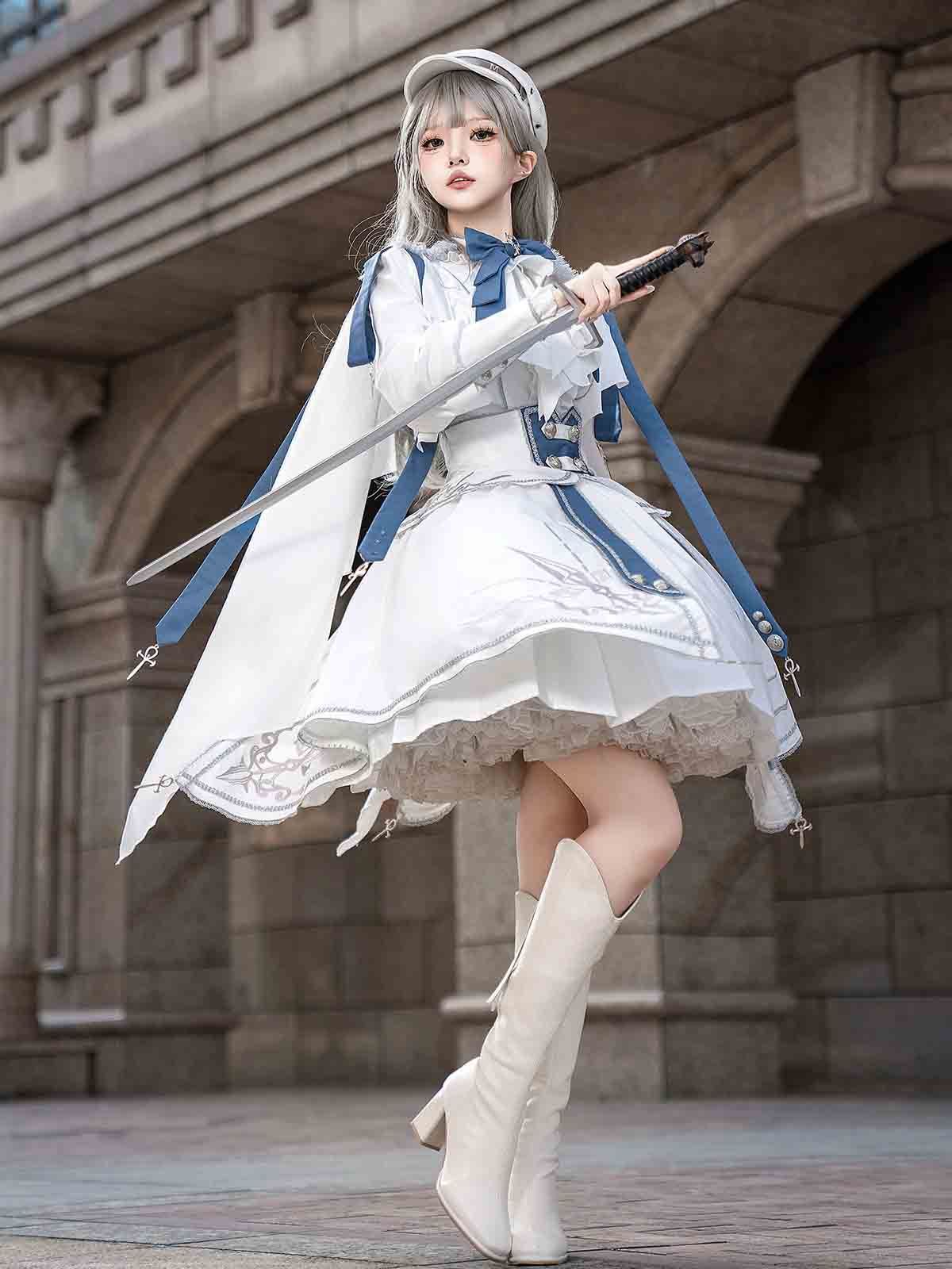 甘ロリ ロリータ 女の子 ブラウス スカート セット 日常コーデ 衣装 コスプレ