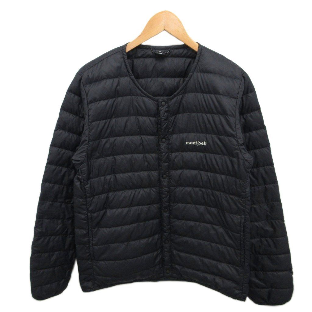 モンベル Montbell ダウンジャケット スペリオダウン ラウンドネックジャケット ノー M 黒 ブラック 1101503