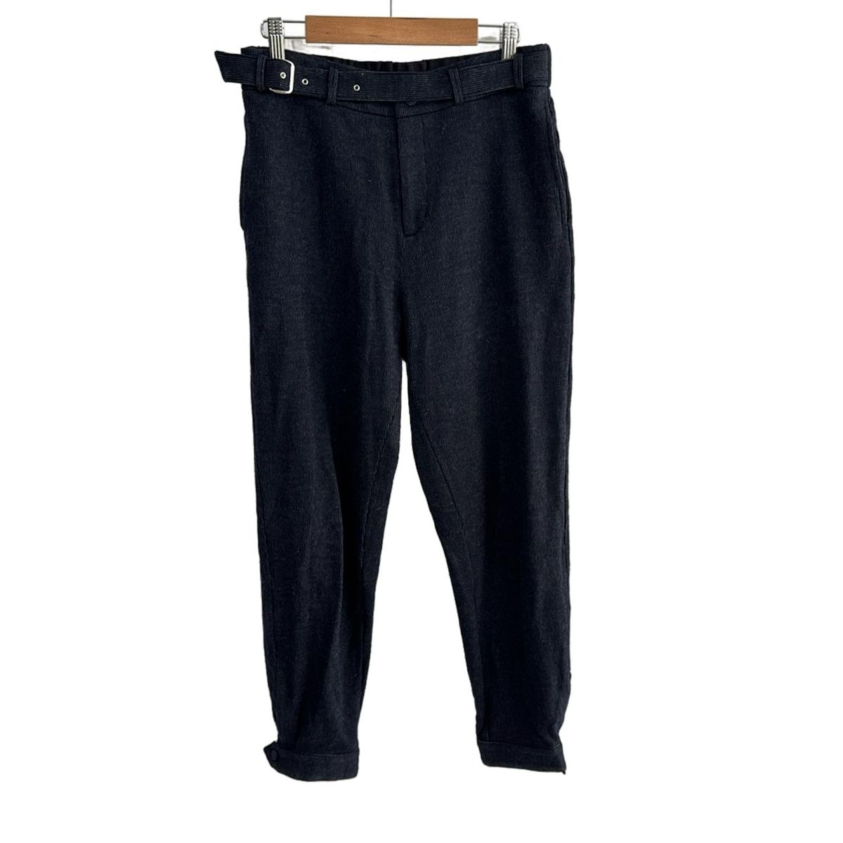 コグザビッグスモーク パンツ サイズ1 S レディース ダークネイビー 黒 フルレングス ウエストゴム