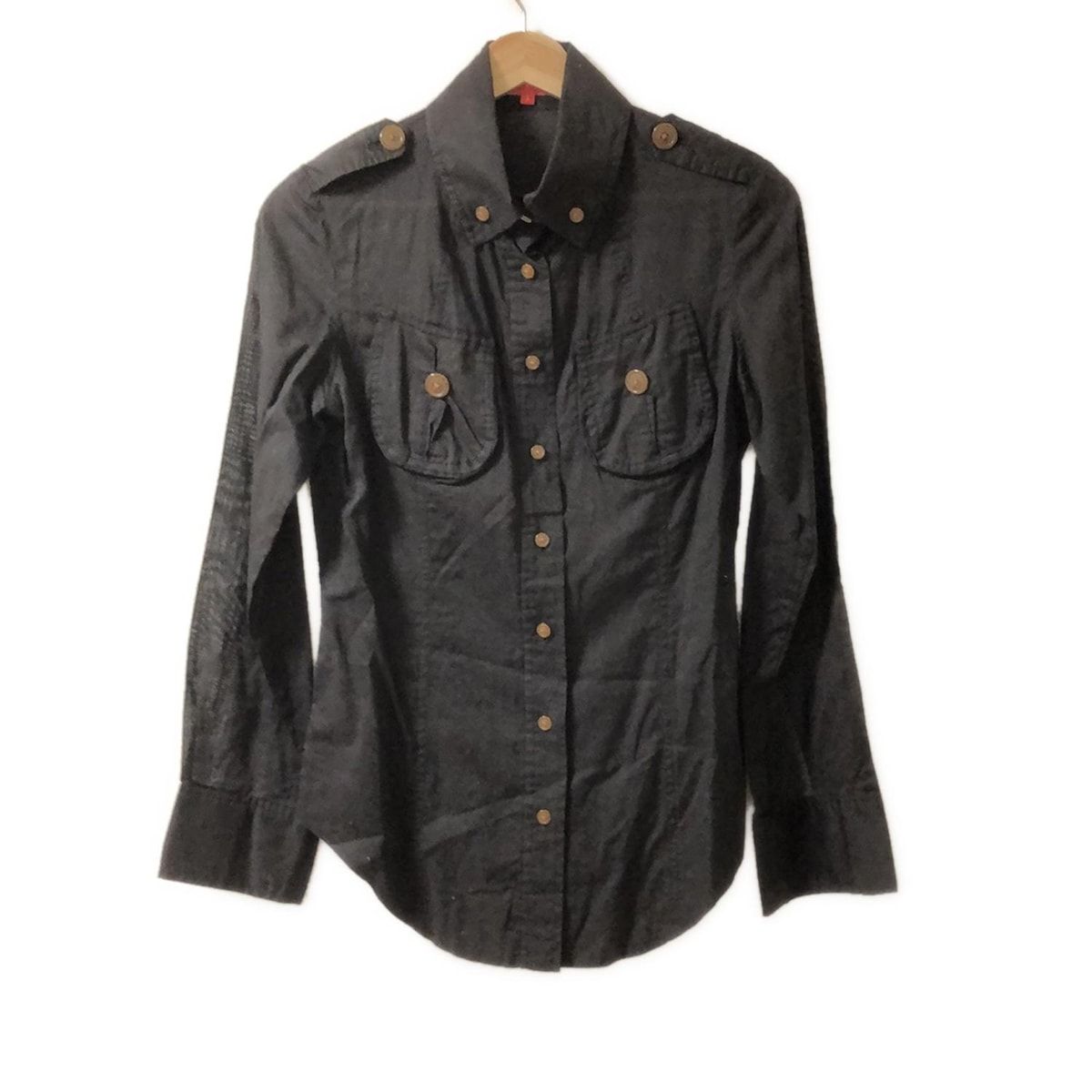 VivienneWestwoodRedLabel ヴィヴィアンウエストウッドレッドレーベル 長袖シャツブラウス サイズ3 L レディース - 黒
