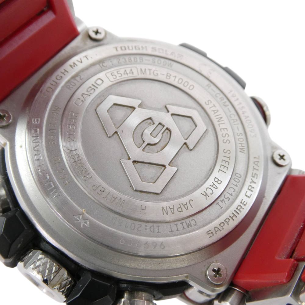CASIO G SHOCK カシオ ジーショック MTG B 1000 Series Gショック 腕時計 シルバー系 レッド系