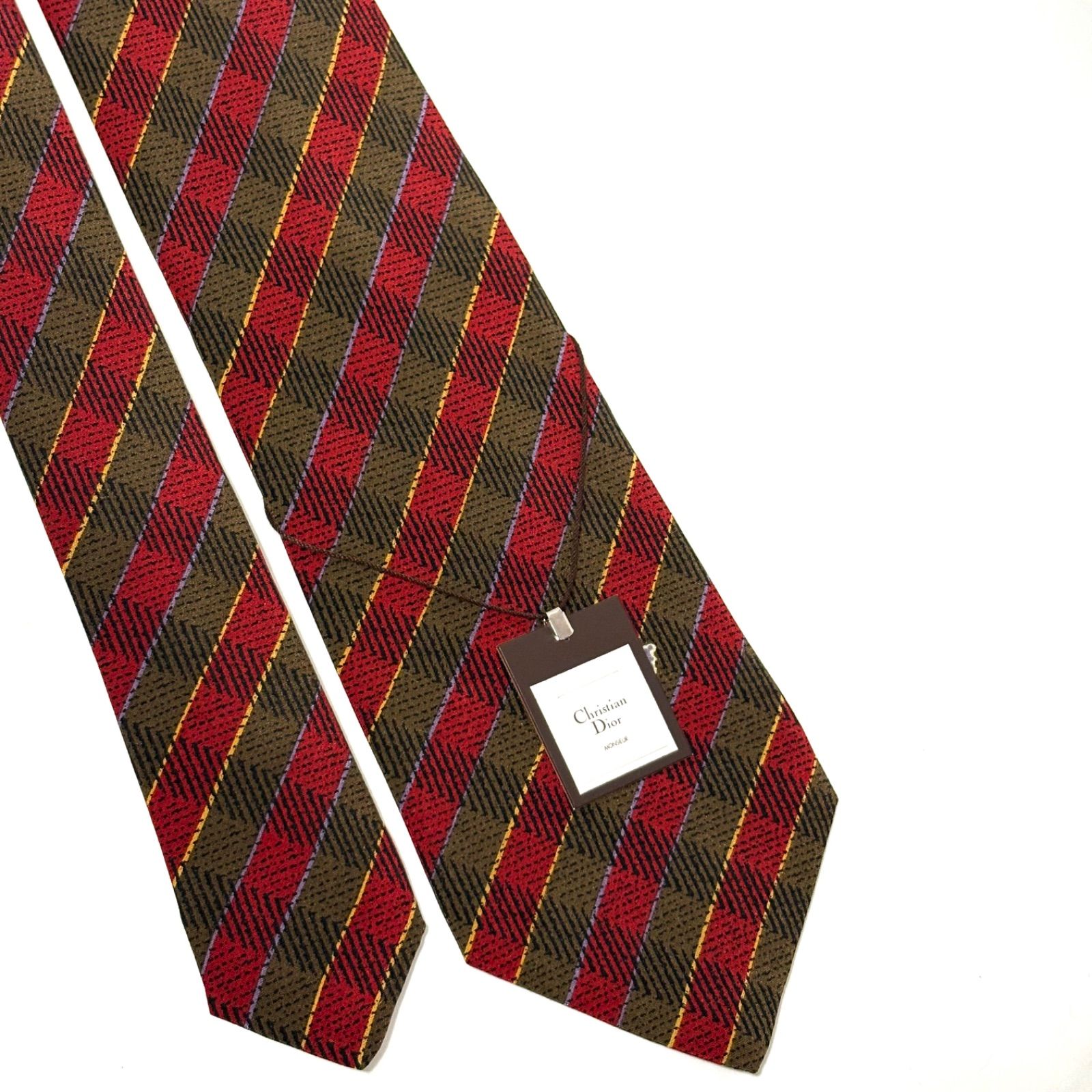 未使用！タグ付き✨ クリスチャンディオール ネクタイ チェック お洒落