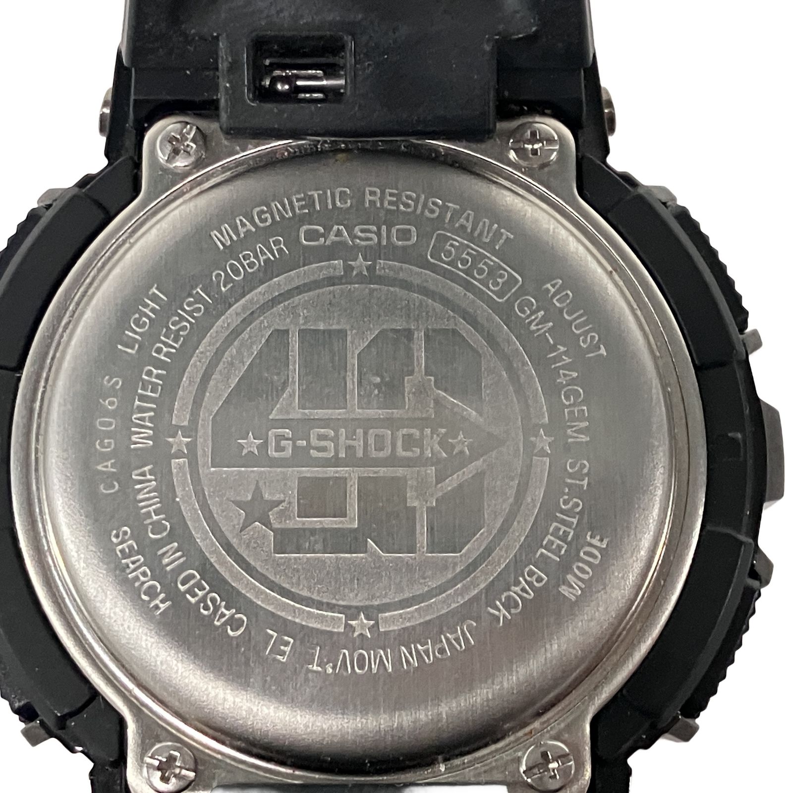  CASIO G SHOCK GM 114 GEM 40周年 記念 モデル クォーツ カシオ Gショック メンズ 腕時計 時計 良好 腕時計(デジタル) 時計
