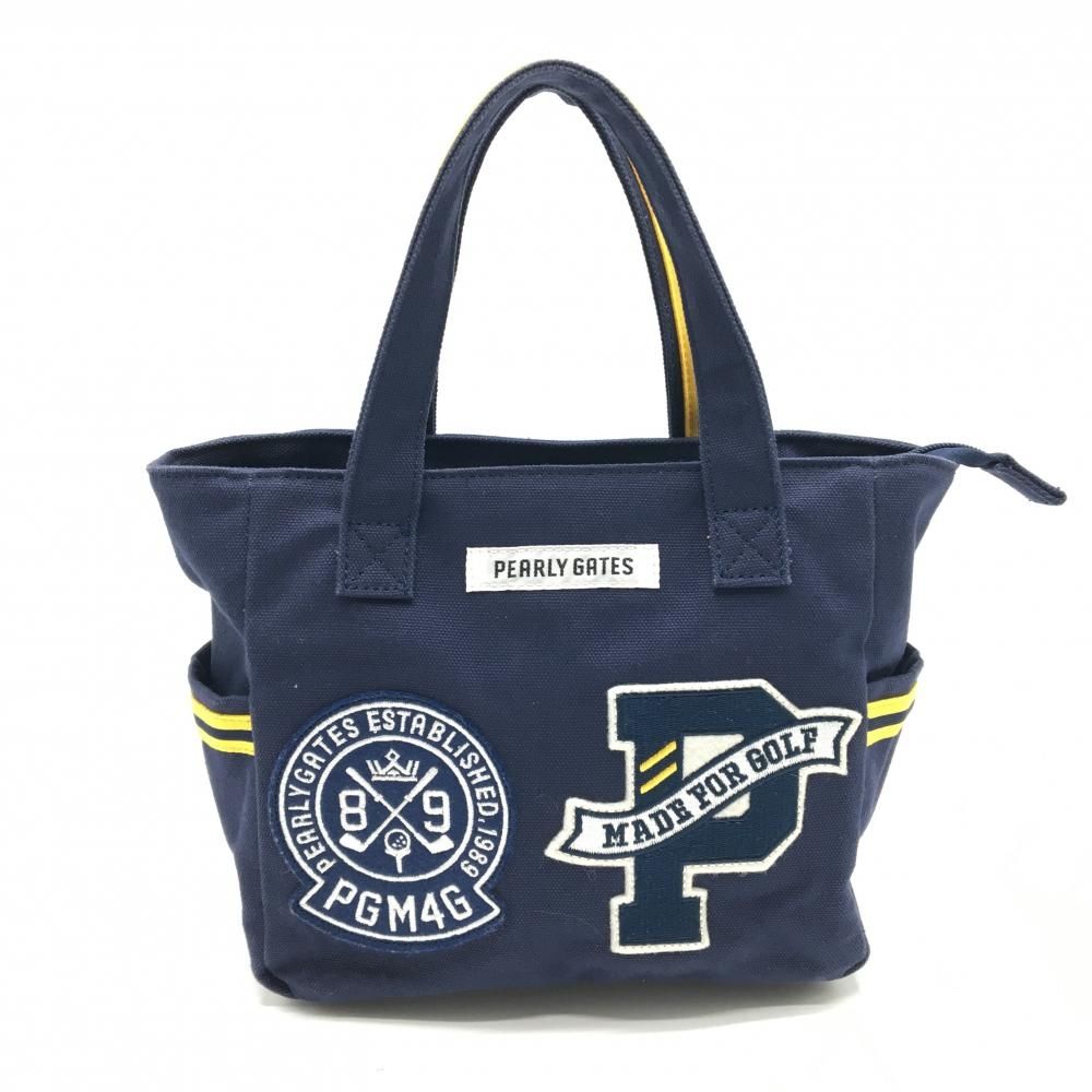 パーリーゲイツ カートバッグ ネイビー 内外ポケット ニコちゃん