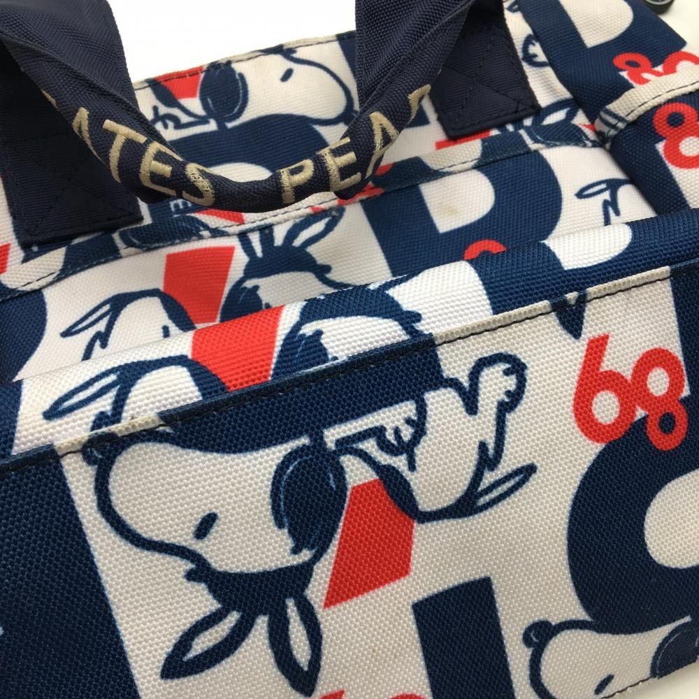 パーリーゲイツ×PEANUTS カートバッグ ネイビー×白×レッド うさ耳