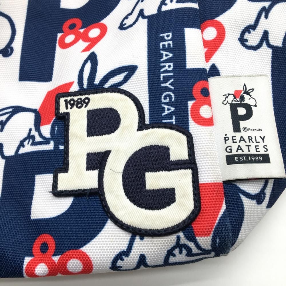 パーリーゲイツ　スヌーピー カートバッグ　ゴルフ　総柄　PEARLY GATES PEARLY GATES（パーリーゲイツ） coco 未使用品 カートバッグ 紺×白