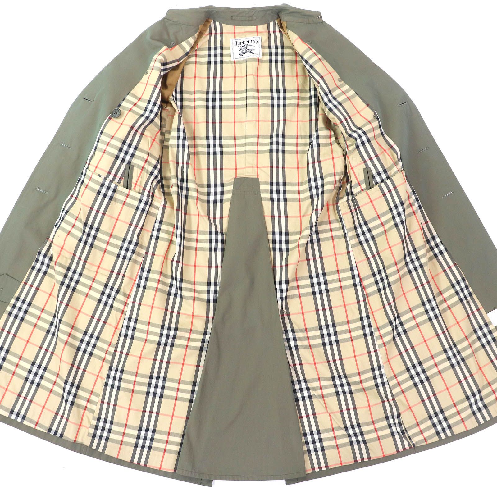 美品△Burberrys バーバリー ヴィンテージ コットン100％ 裏地ノバ
