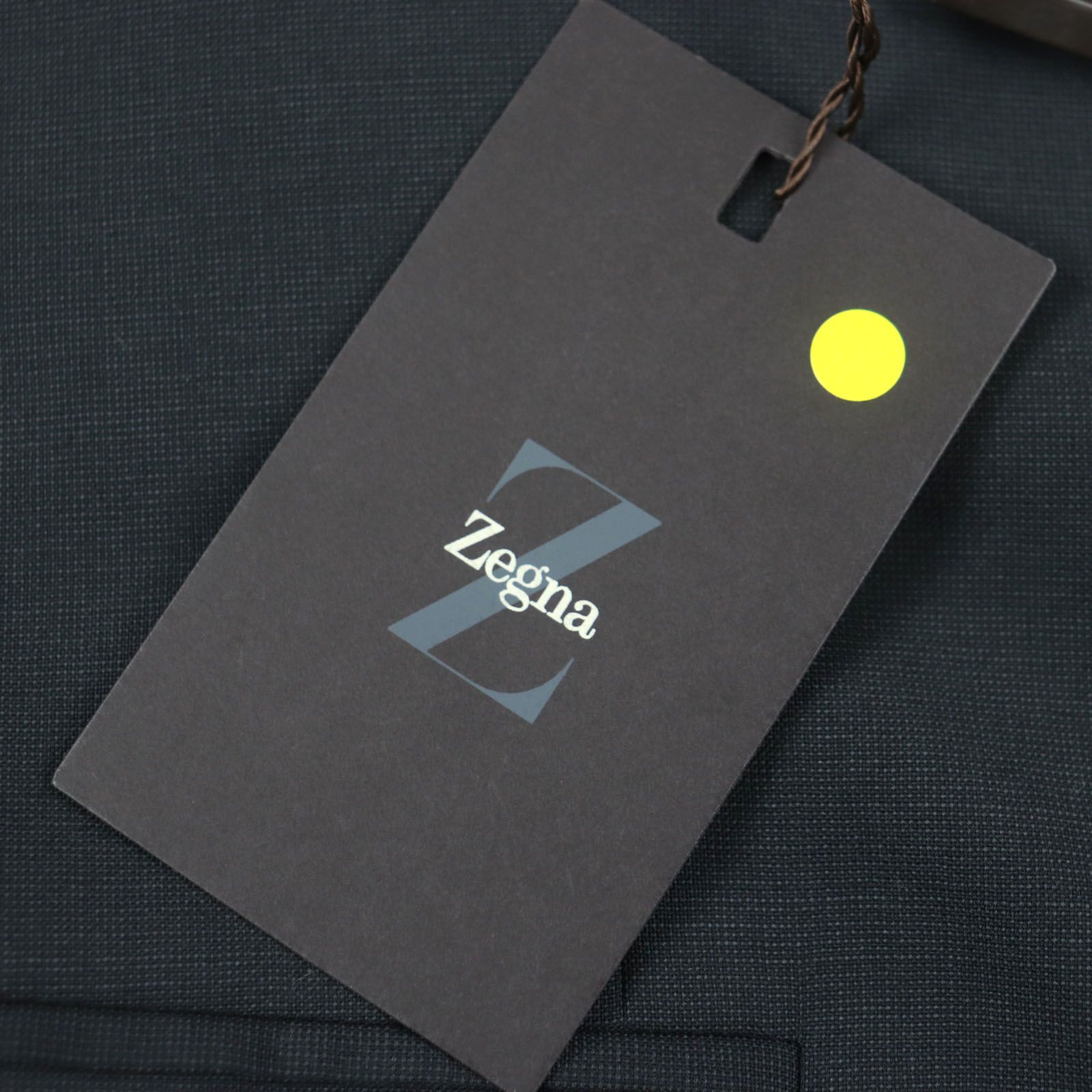 未使用品▽Z ZEGNA ジーゼニア City ウール100% ロゴ入りボタン