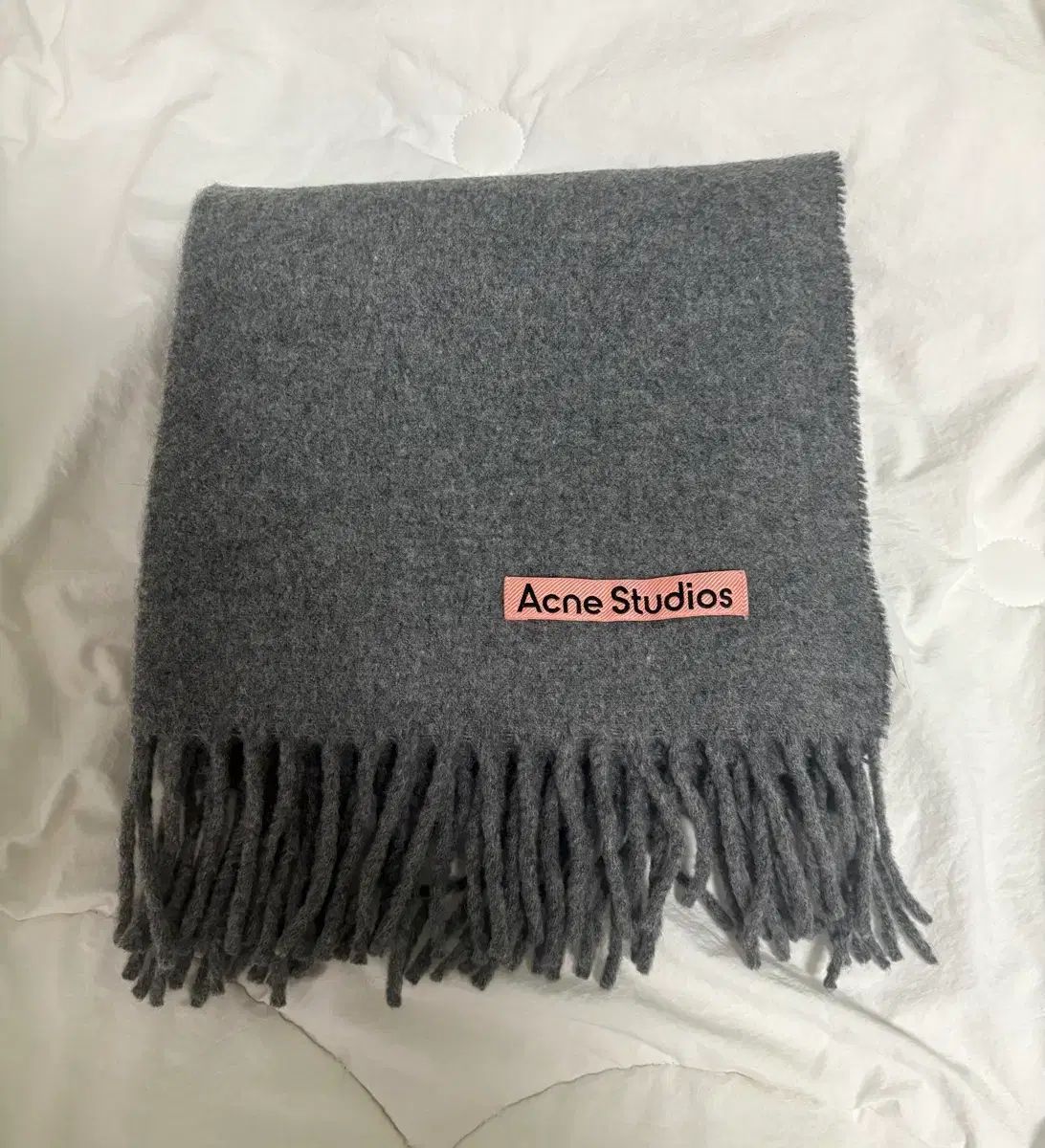 アクネストゥディオズ マフラー メランジ グレー ナロー