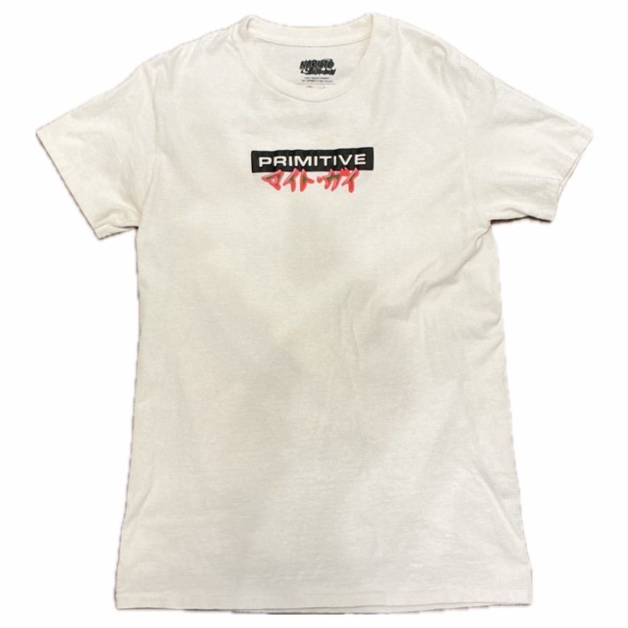 激レア Primitive × NARUTO ナルト マイト・ガイ Tシャツ【A-598