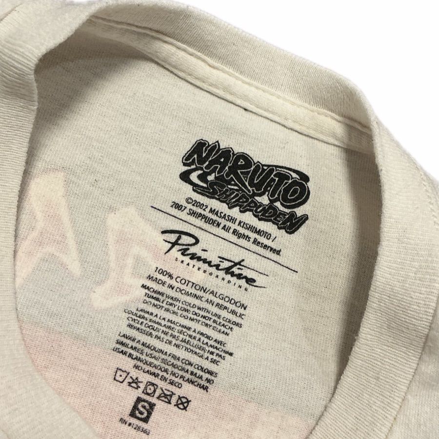 激レア Primitive × NARUTO ナルト マイト・ガイ Tシャツ【A-598