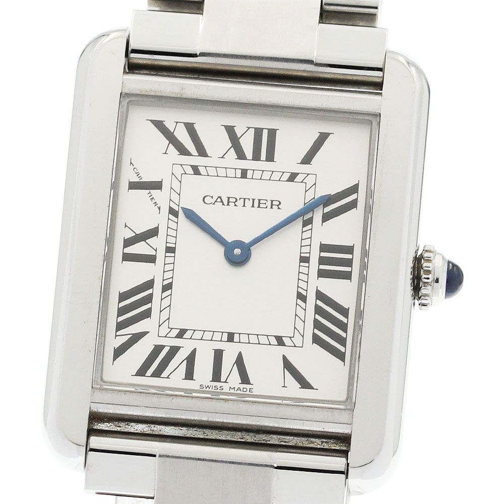 カルティエ W5200013 タンクソロ SM クォーツ 保証書付き カルティエ CARTIER W5200013 タンクソロ SM クォーツ レディース_