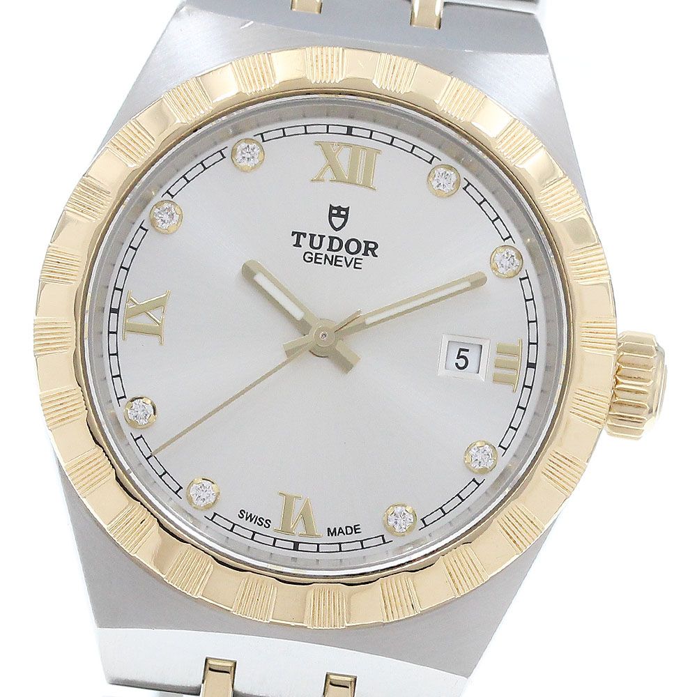 チュードル TUDOR 28303 ロイヤル デイト 8 Pダイヤ 自動巻き レディース _921818