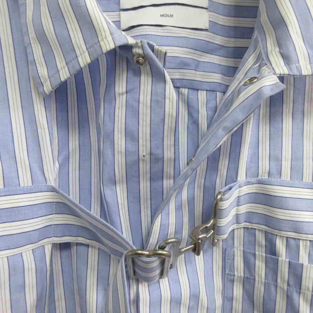オーエーエムシー OAMC Strapped Shirt ストライプシャツ 長袖 M
