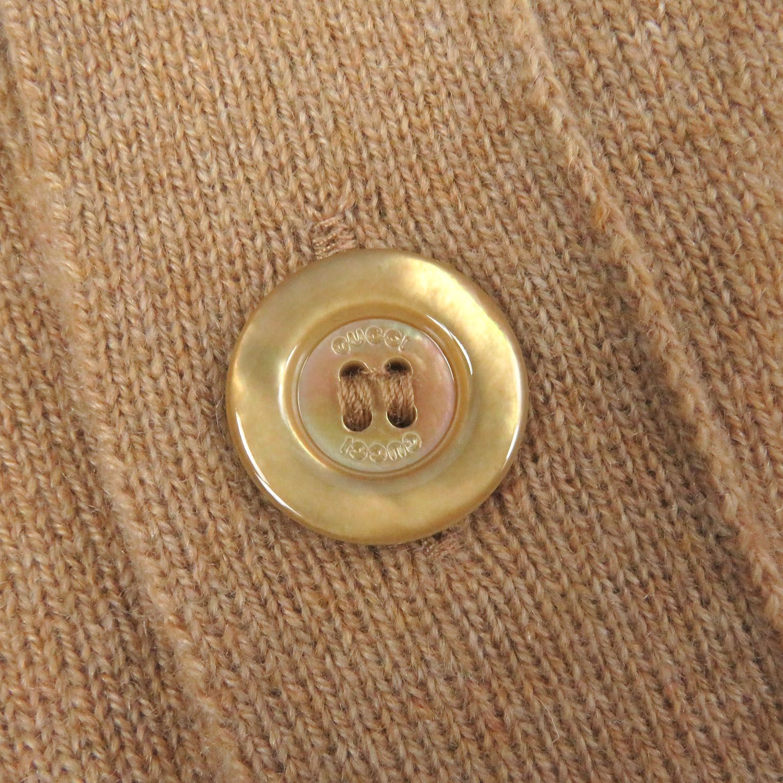 未使用品□GUCCI グッチ 20AW 599866 カシミヤ100％ GGロゴ刺繍 長袖