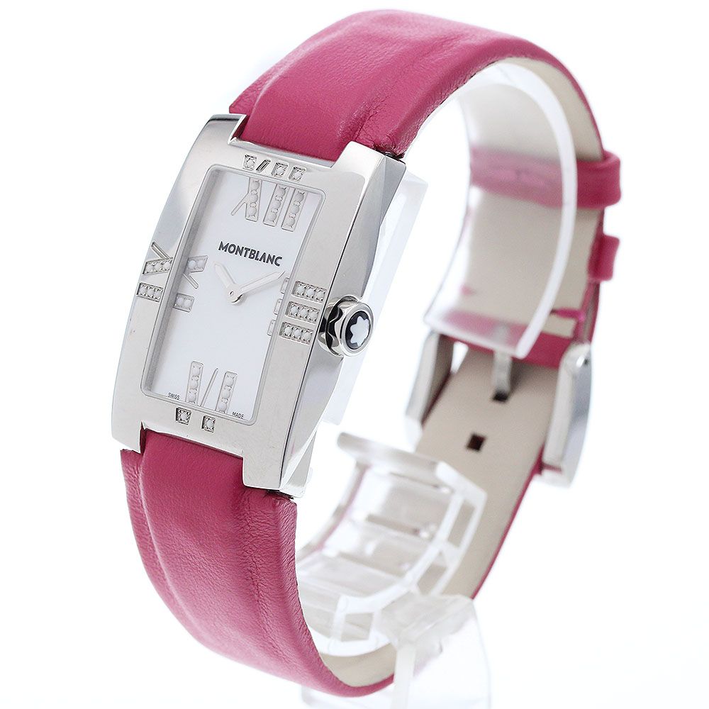 モンブラン 7183 ホワイトシェルダイアル クォーツ レディース_922663