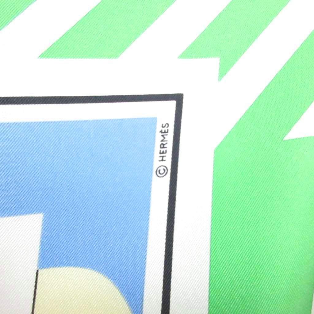 エルメス HERMES 2000年 カレ 90 PUZZLE パズル スカーフ シルク 大判