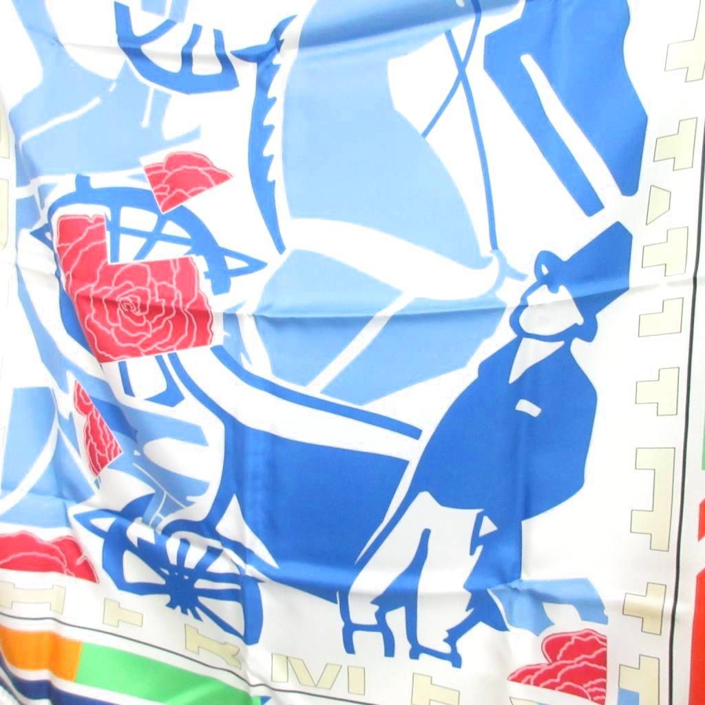 エルメス HERMES 2000年 カレ 90 PUZZLE パズル スカーフ シルク 大判