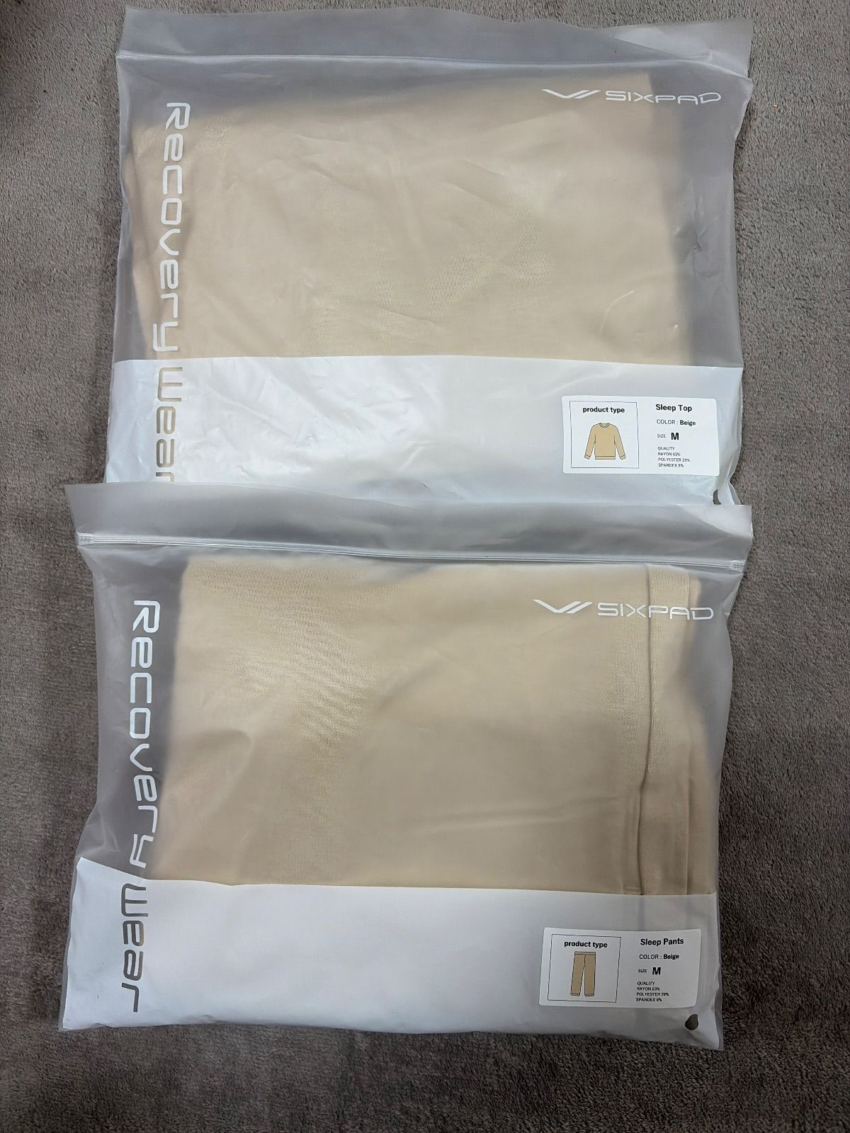 MTG シックスパッド ユニセックス パジャマ 上下セット Mサイズ