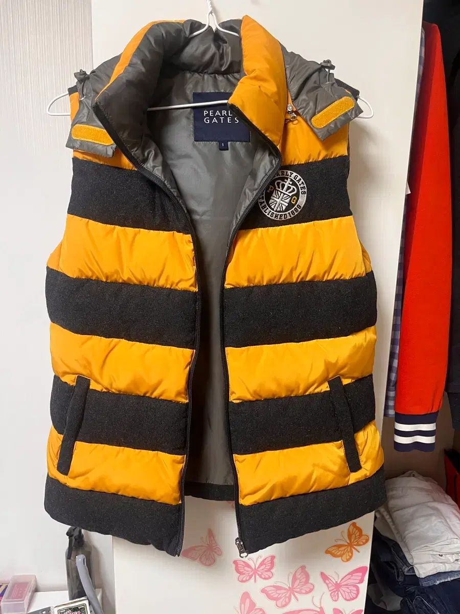 PEARLY GATES レディース ダウン ベスト イエロー S