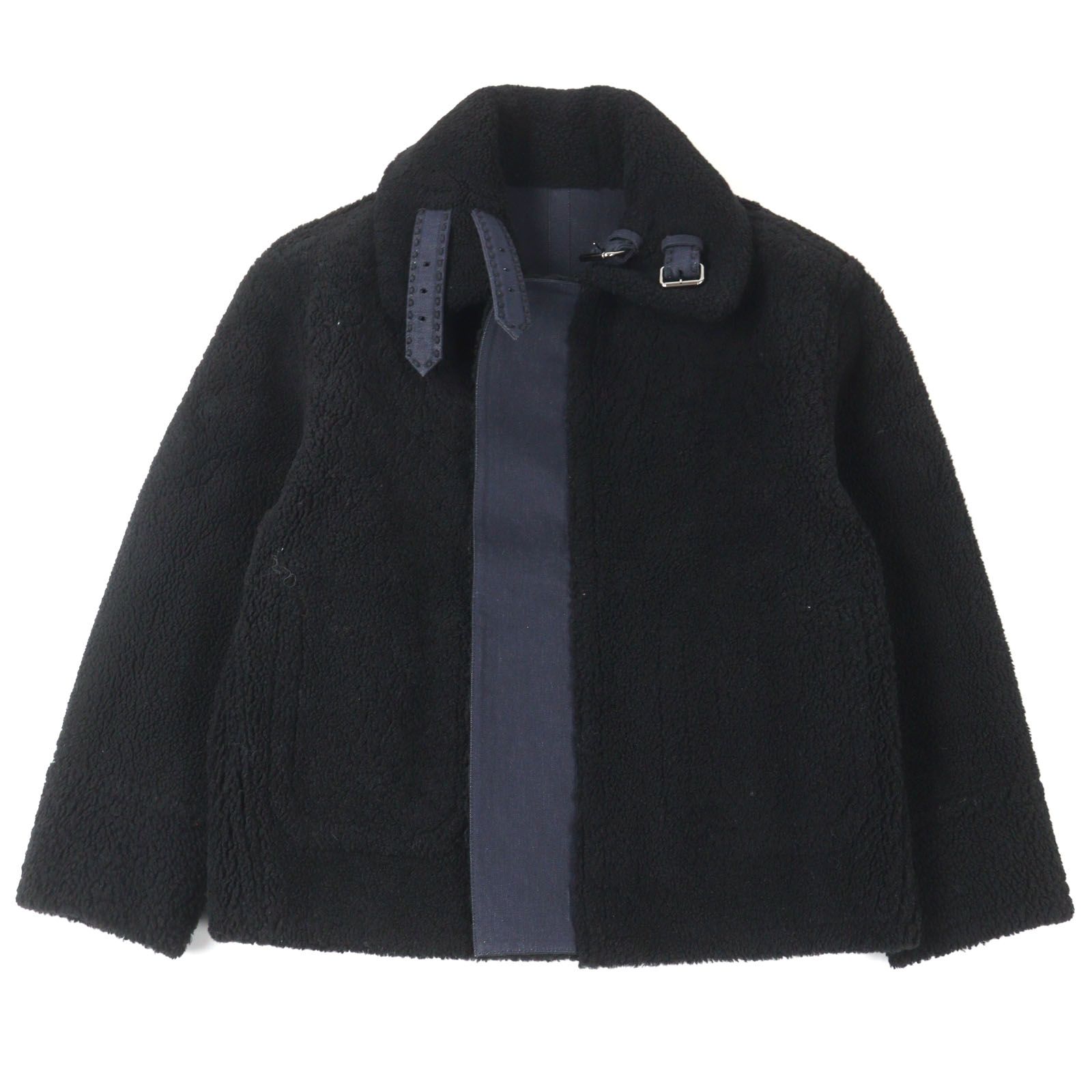 極美品□FENDI フェンディ 2021年製 FM0157 羊革 ロゴボタン シアリングコート ムートンコート ブラック 44 イタリア製 正規品 メンズ 極美品○FENDI フェンディ 2021年製 FM0176 セレリア 羊革 コットン