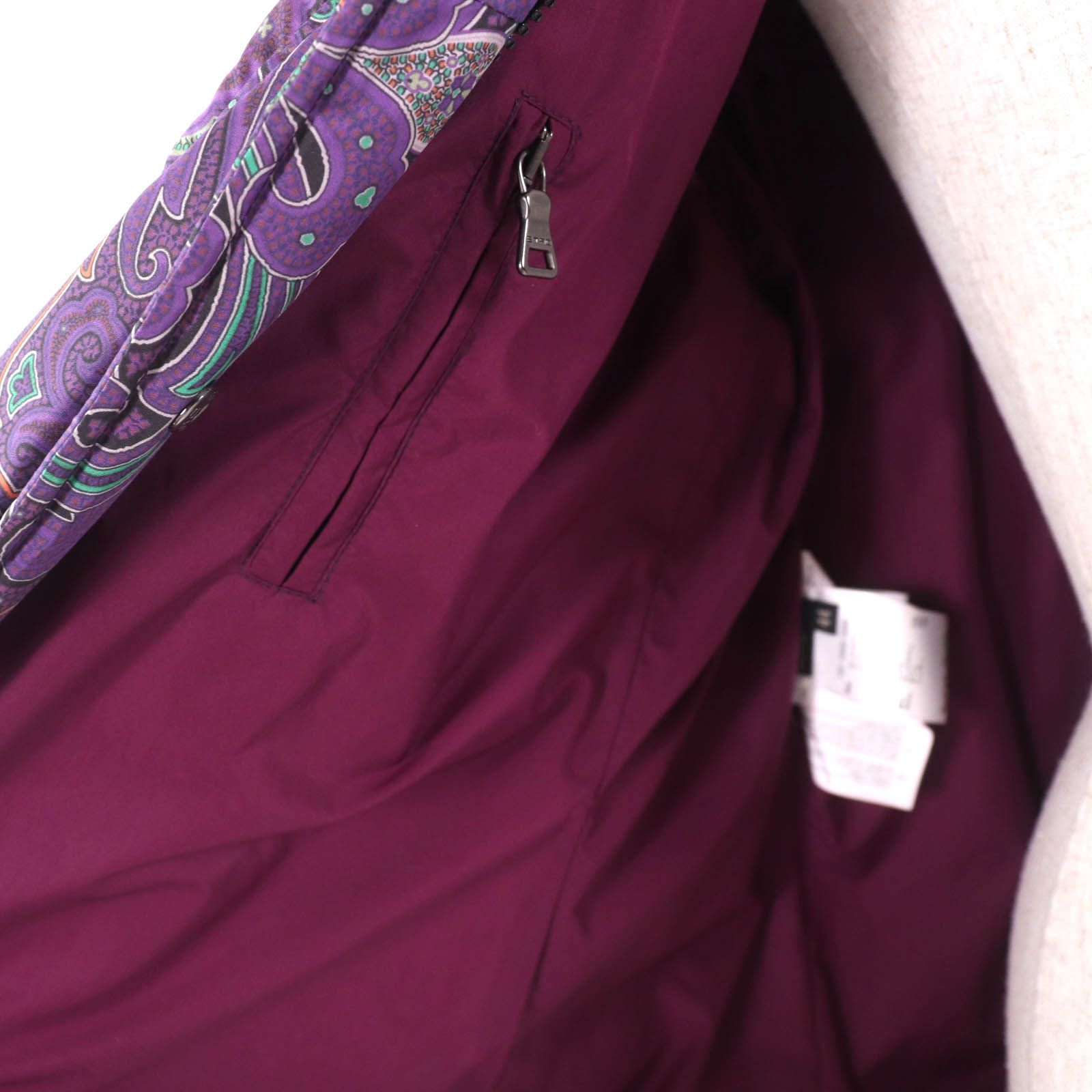 美品☆ETRO エトロ 132-18455-5665 ラクーンファー・フード付