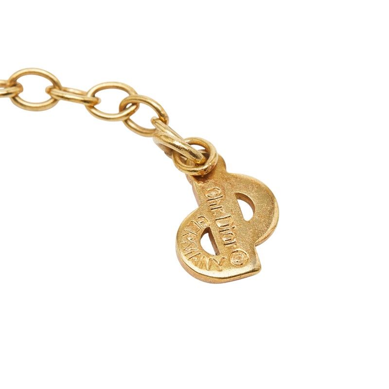 【美品】　ディオール　チェーン　ネックレス　アクセサリー　ゴールド　438 Christian Dior CD クリスチャン ディオール チェーン ネックレス