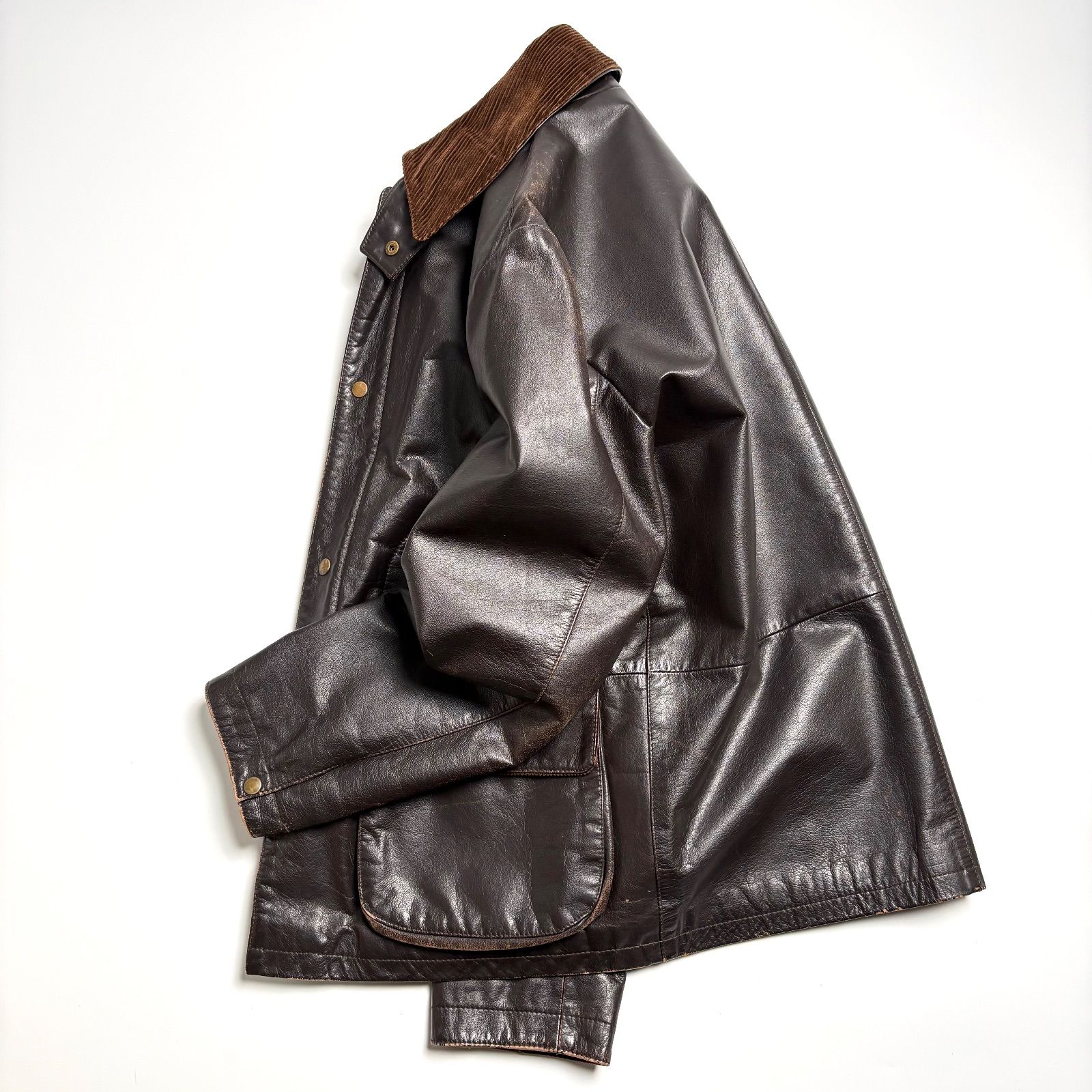 ATYE レザー ジャケット 古着 40s ~ 50s 60s 茶色 ACME イタリア製】Setsugakka by Y. AKAMINE レザージャケット 茶 46 本革