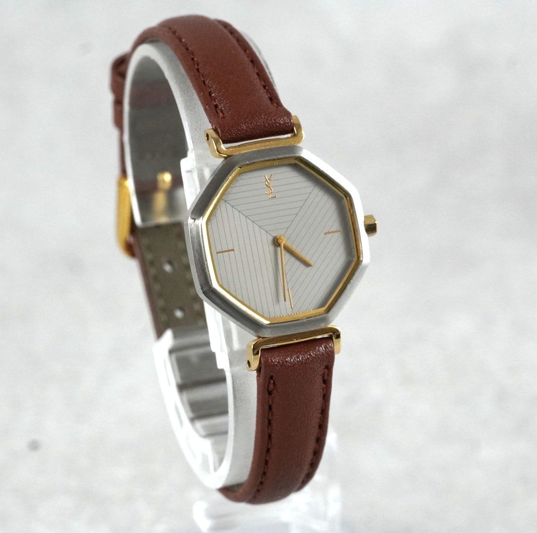 イヴサンローラン＊YSL＊オクタゴン＊時計 YSL イヴサンローラン 時計 オクタゴン 内部機器はシチズン - メルカリ