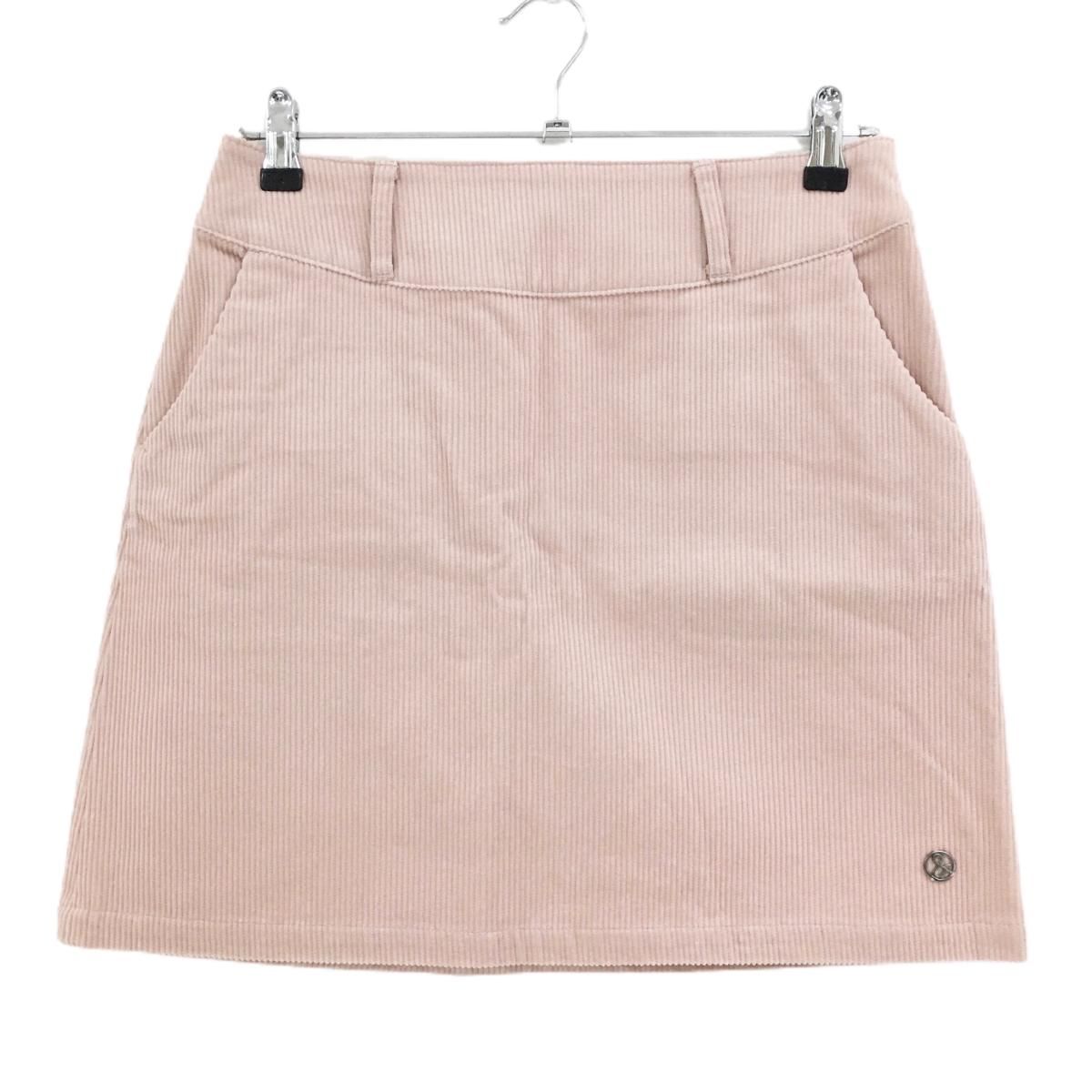 アンパスィ スカート スモーキーピンク コーデュロイ インナーパンツ付 コットン100％ レディース L ゴルフウェア and per se