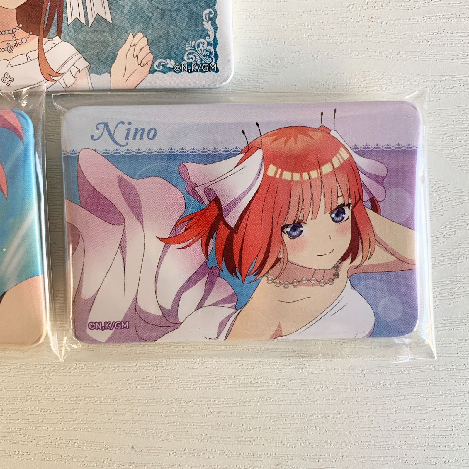 五等分の花嫁 缶バッジ スクエア 中野一花 中野二乃 中野三玖 3点