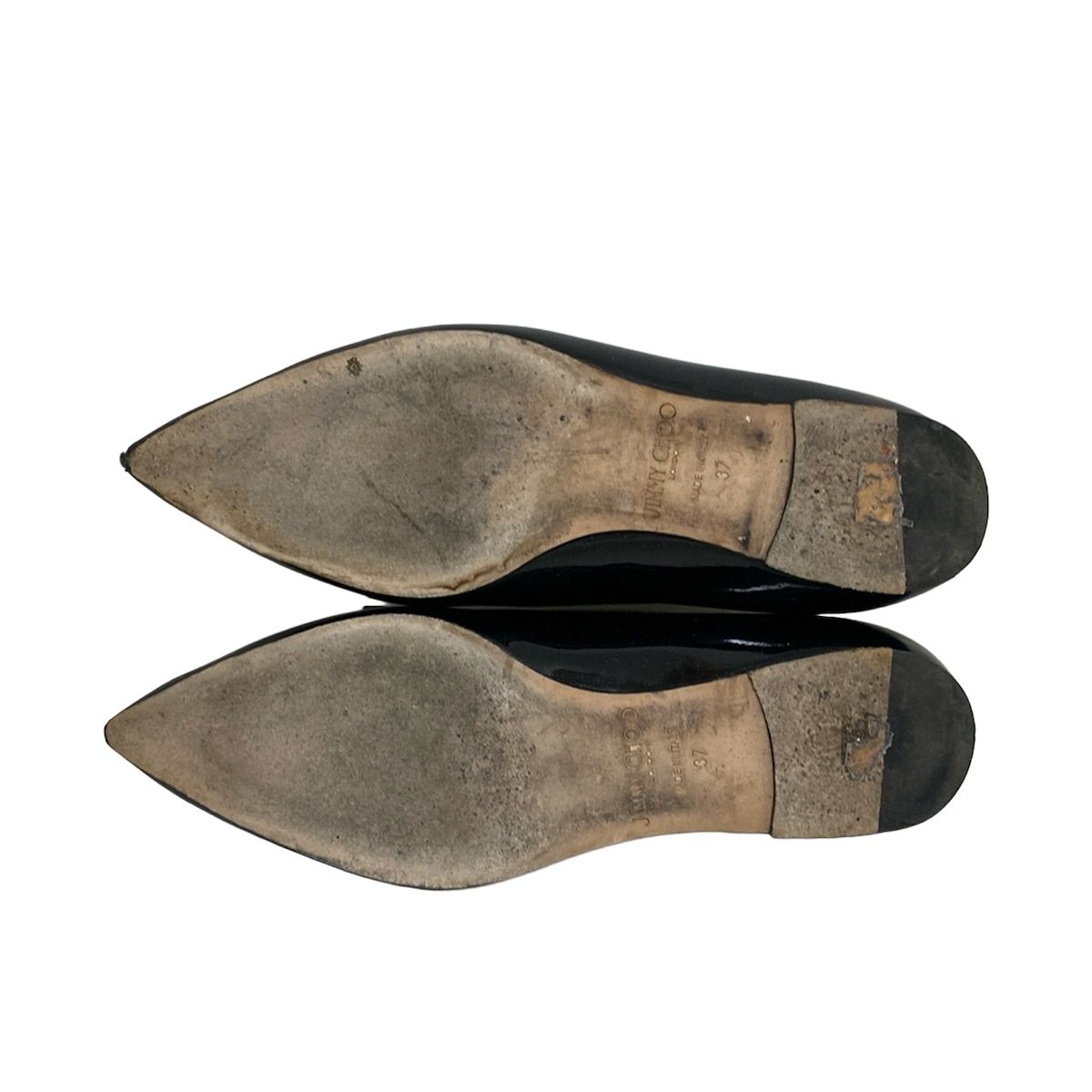 JIMMY CHOO(ジミーチュウ) フラットシューズ 37 レディース - 黒