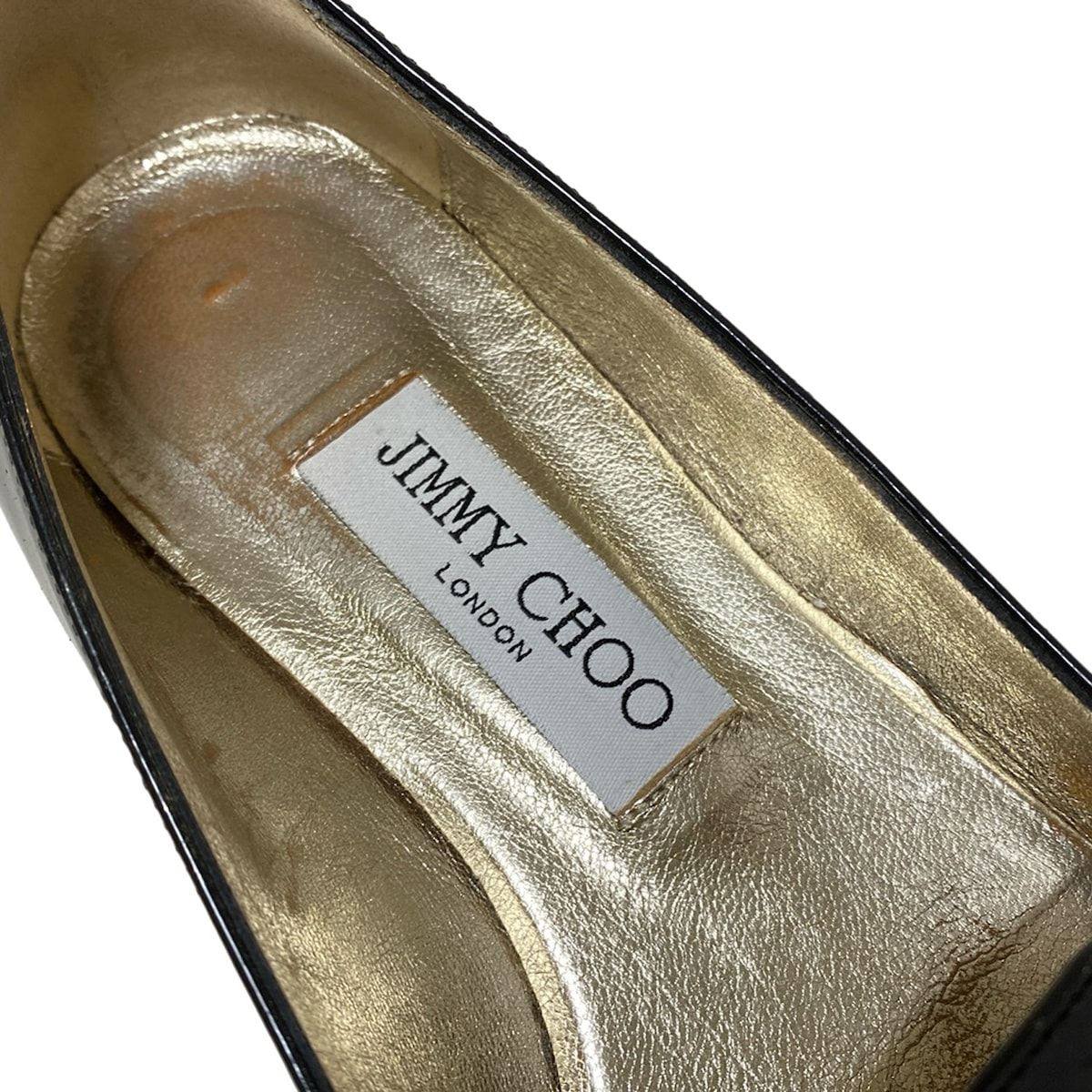 JIMMY CHOO(ジミーチュウ) フラットシューズ 37 レディース - 黒