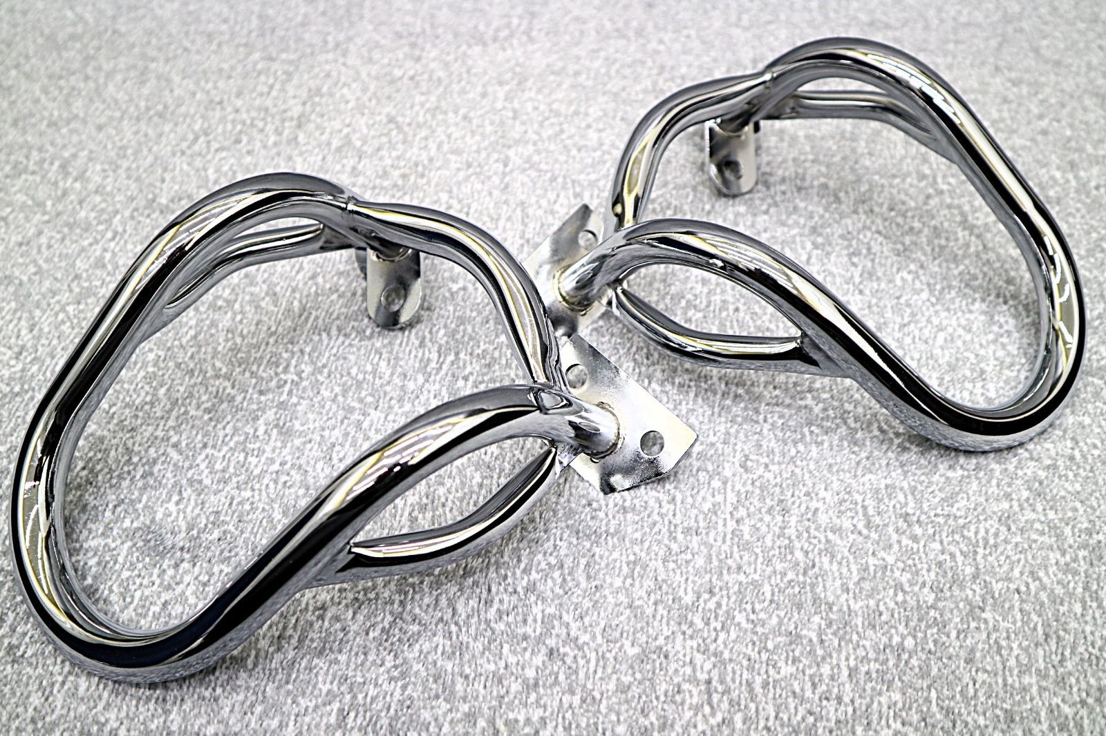 ＸＪＲ４００Ｒ メッキ エンジンガード タイプ２ フロント4 HMヤマハRH 02 Jスラッシュガード エンジンプロテクター 外装 へっぽこ社長 エンジンガード パーツ バイク