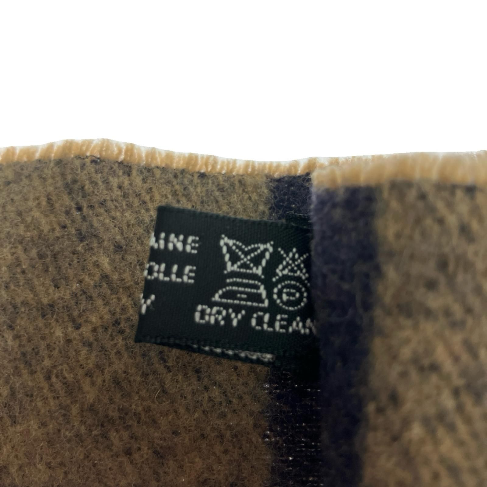 ボックスチェック ブラウン×ネイビー