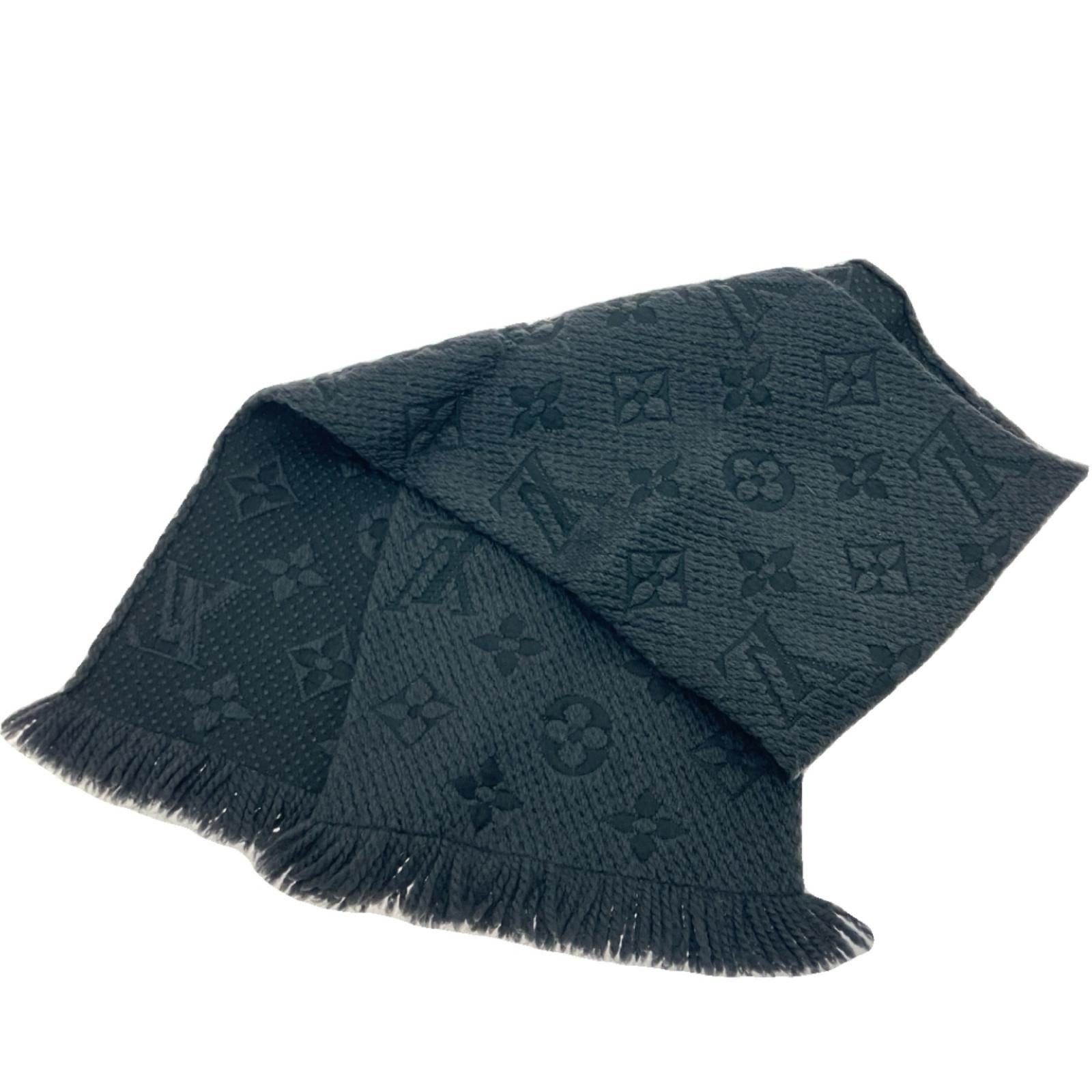 $$ LOUIS VUITTON ルイヴィトン エシャルプ ロゴマニア モノグラム ブラック