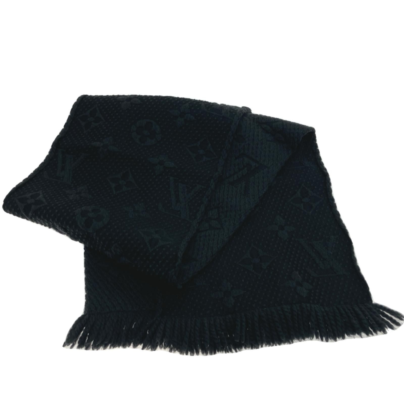 LOUIS VUITTON ルイヴィトン エシャルプ ロゴマニア モノグラム ブラック