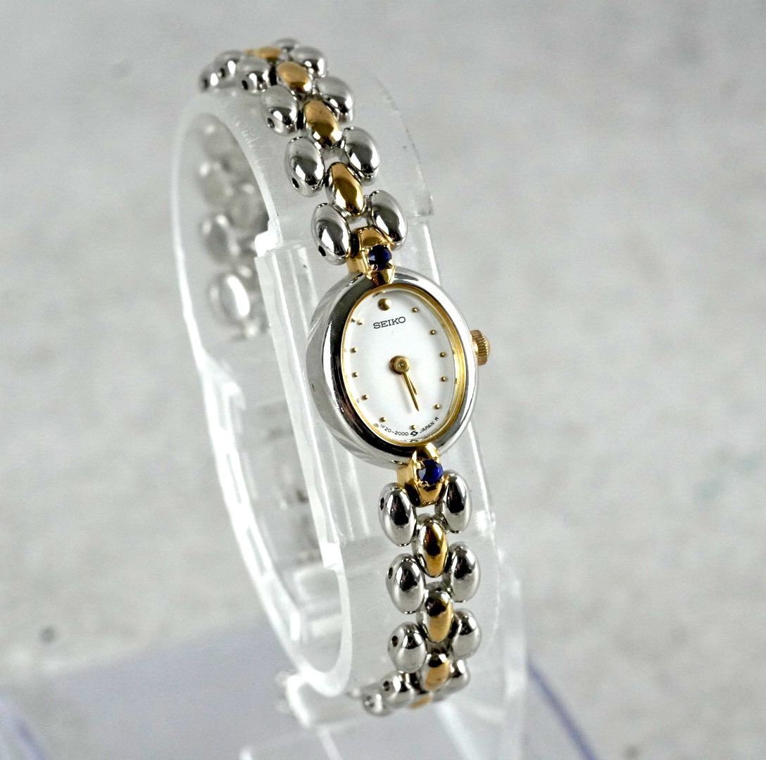 新品電池交換済み】 SEIKO セイコー 1F20-2000 クォーツ Quartz