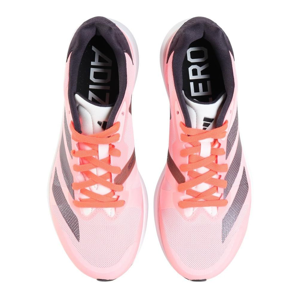 アディダス adidas ランニングシューズ アディゼロ RC 4 ワイド ピンク JH 7199 スニーカー 軽量 幅広 トレーニングシューズ 部活 マラソン ２７ ０ Men s ピンクスパーク 27.0 cm