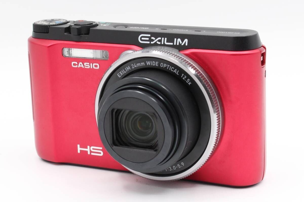 CASIO カシオ EXILIM エクシリム EX-ZR 1000 デジタルカメラ チルト液晶 1610万画素 光学ズーム レッド ♯353