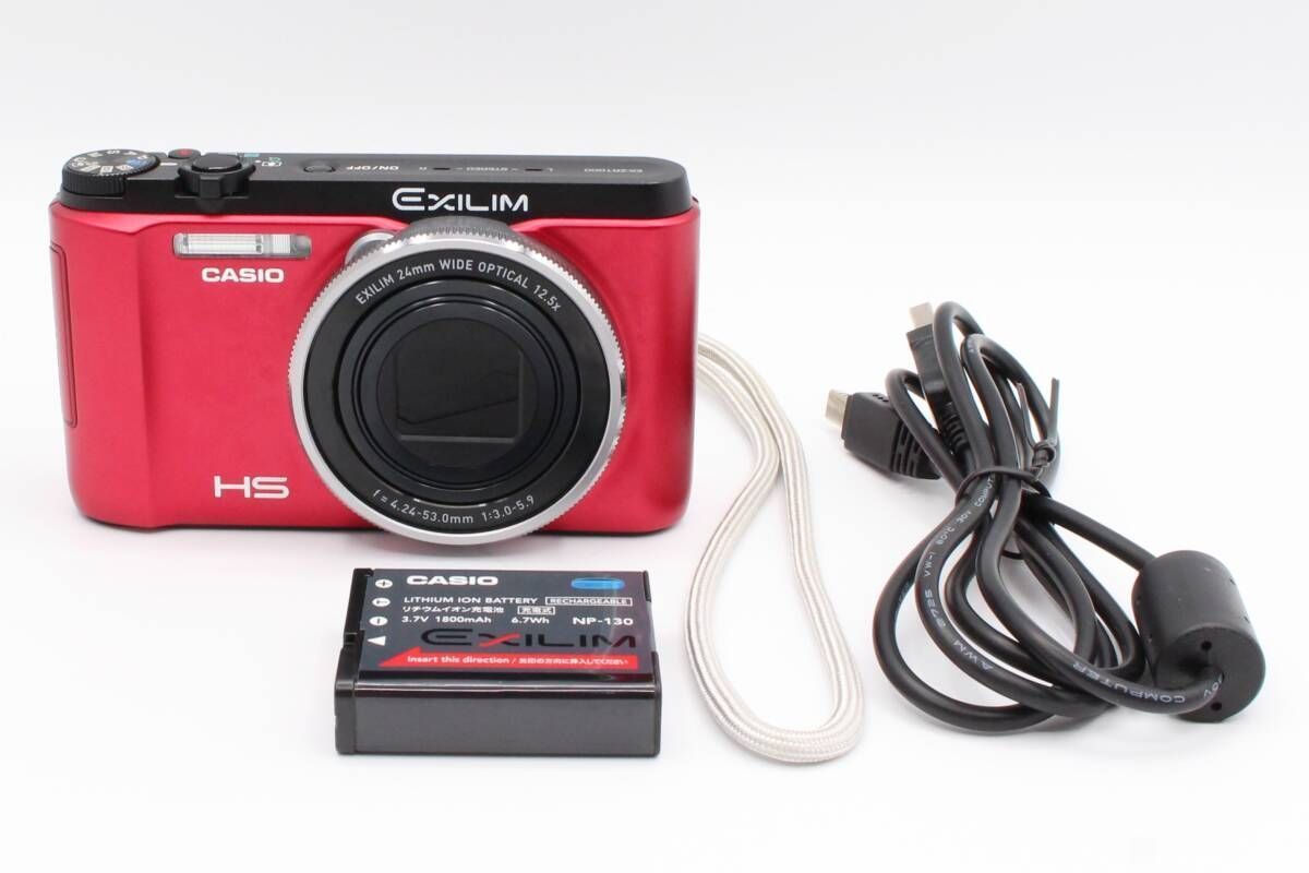 CASIO カシオ EXILIM エクシリム EX ZR 1000 デジタルカメラ チルト液晶 1610万画素 光学ズーム レッド ♯353