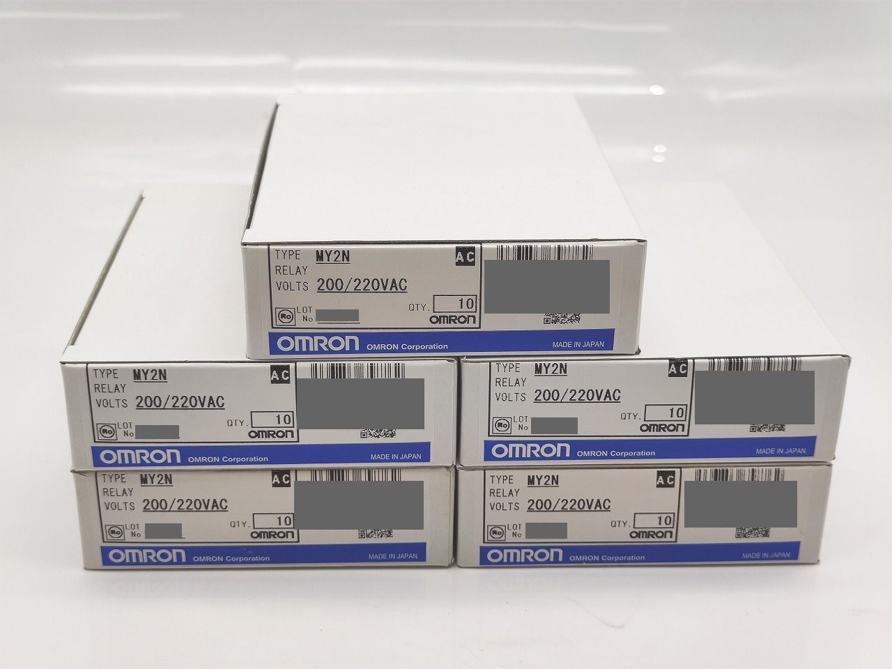 インボイス対応 1箱 入り ×5箱セット オムロン OMRON MY 2 N 200 220 VAC