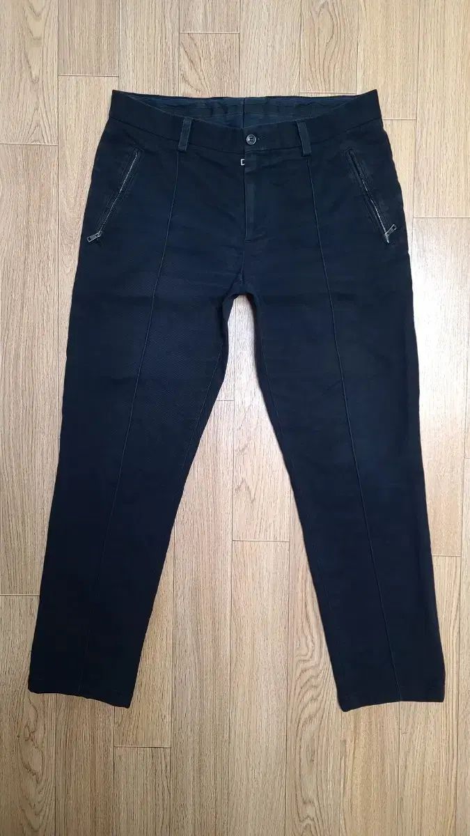Dolce-Gabbana ドルチェ＆ガッバーナ ダークネイビー スリム コットン パンツ 46