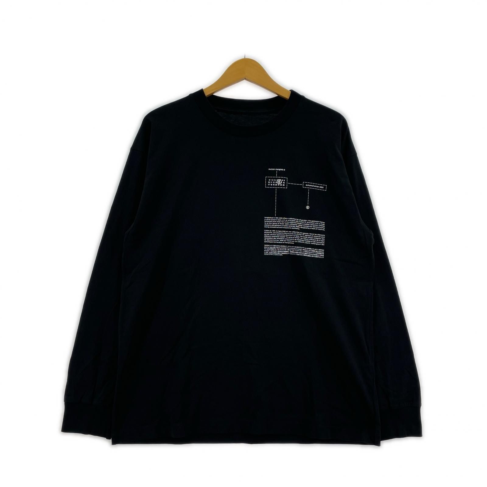 MM 6 24 AW LSTEE XS ﾌﾞﾗｯｸ