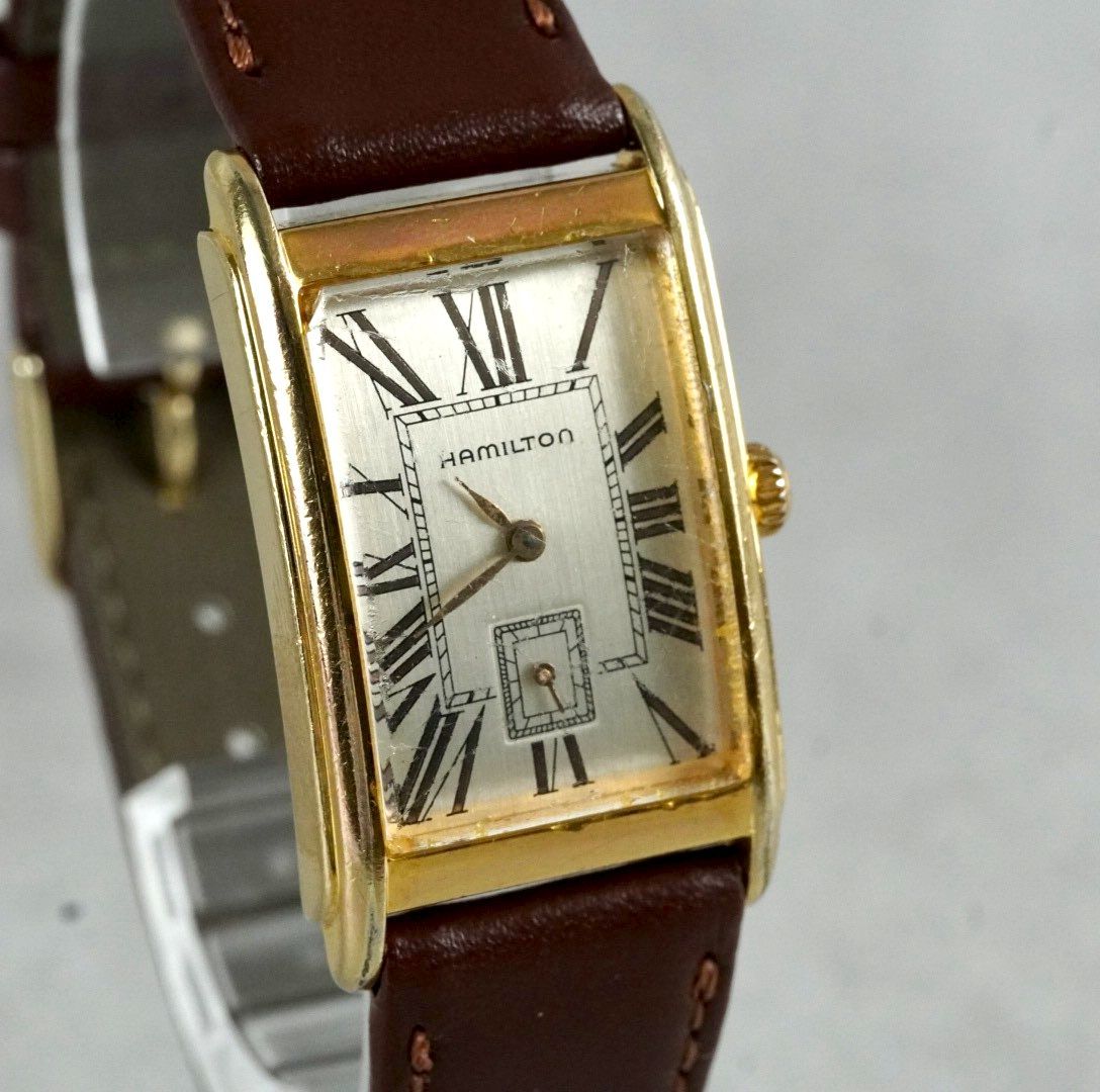 新品電池交換済み】 HAMILTON Ardmore ハミルトン アードモア タンク型